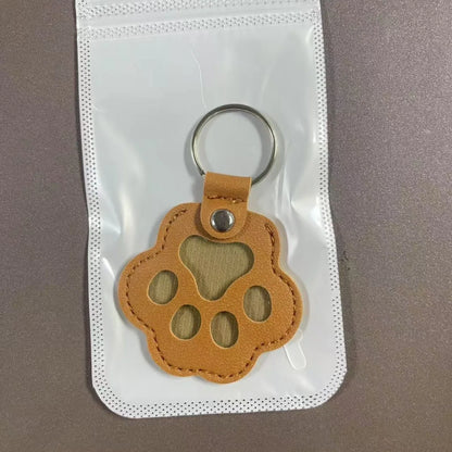 Pet Fur Keepsake Keychain - Leather Hair Locket