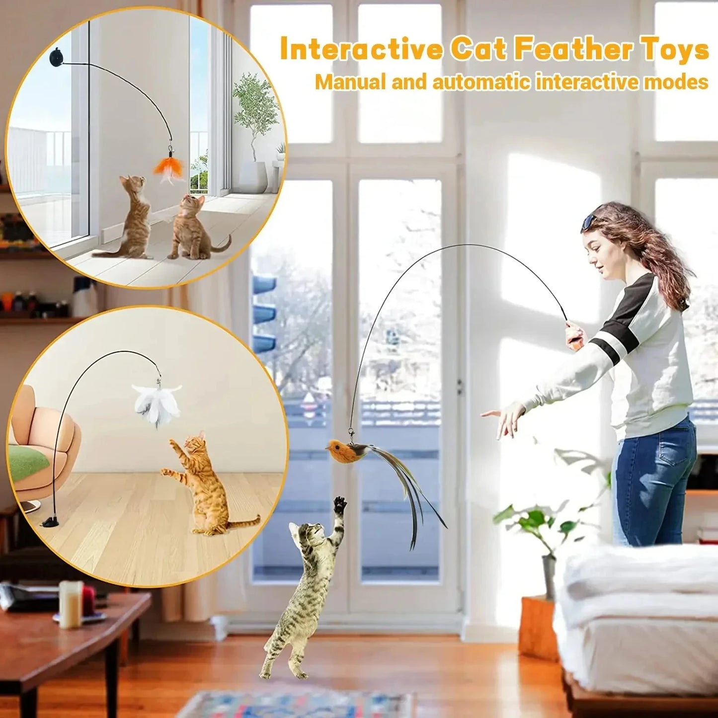 Simulated Bird Playmate - Cat Toy