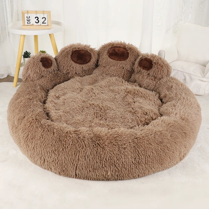 HomePaw Anti Anxiety Paw Dog Bed - water-resistant base and non-slip underside