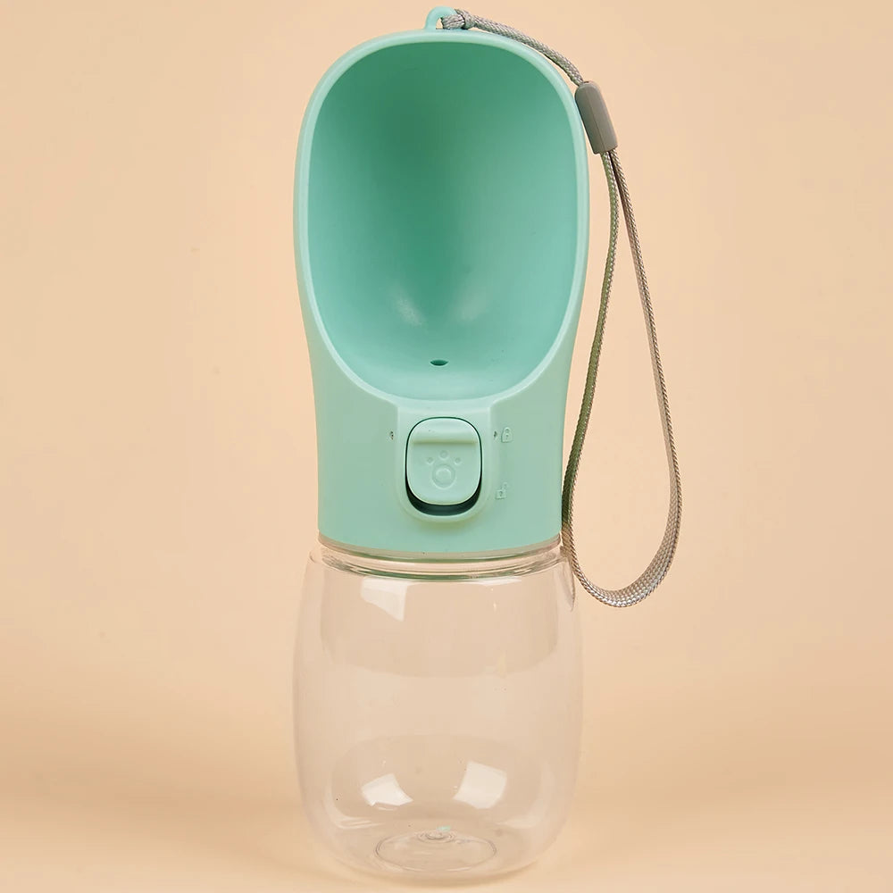 Portable Dog Water Bottle - Leak-Free with Built-In Bowl