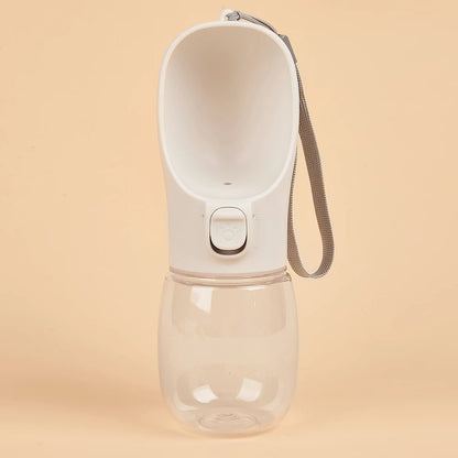 Portable Dog Water Bottle - Leak-Free with Built-In Bowl