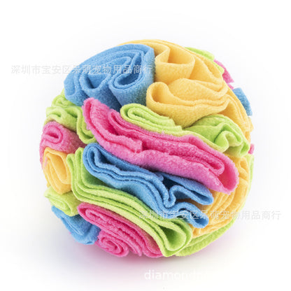 Upgraded Pet Snuffle Ball for Dogs and Snacks