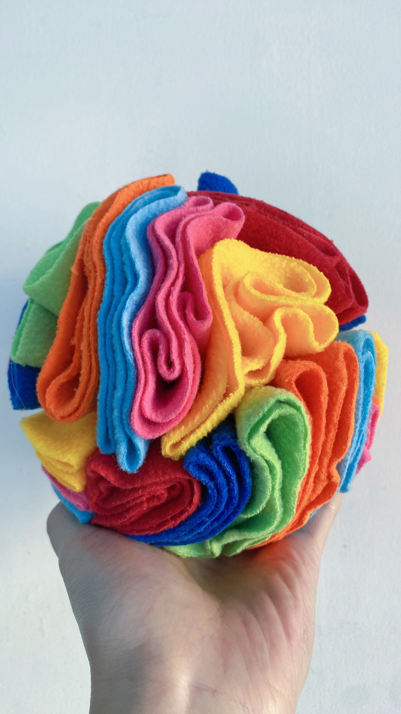Upgraded Pet Snuffle Ball for Dogs and Snacks